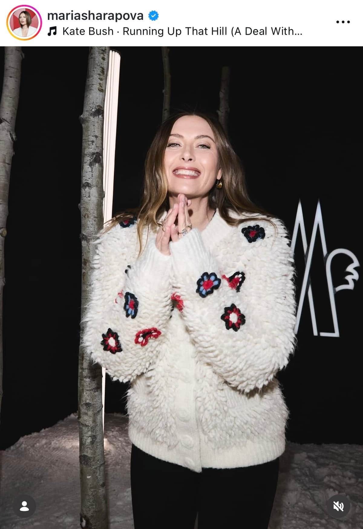 「ロシアの妖精」マリア・シャラポワ39歳、黒ドレス姿で変わらぬ美貌にドキっ　女神降臨ショット