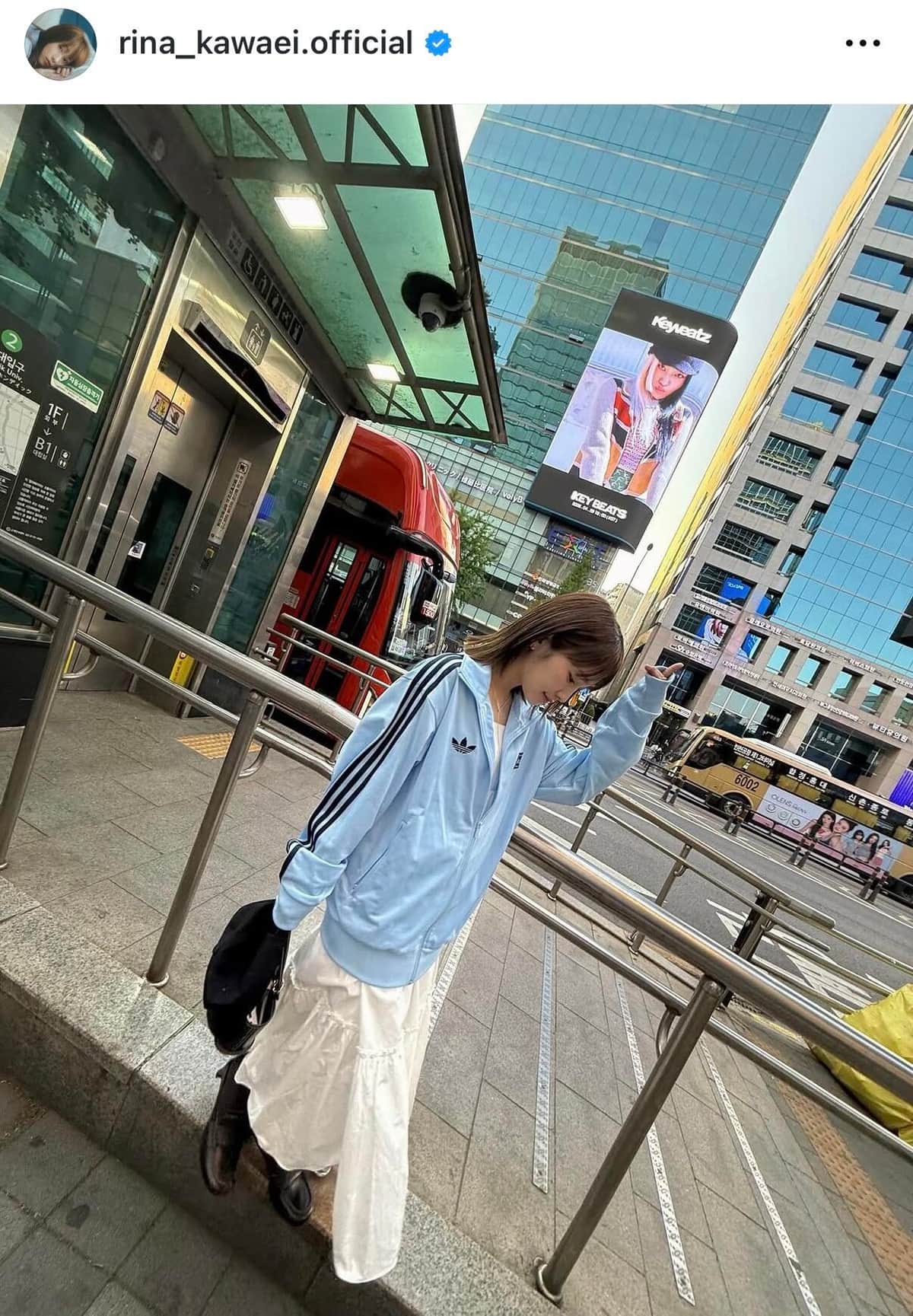 川栄李奈さんのインスタグラム（＠rina_kawaei.official）より
