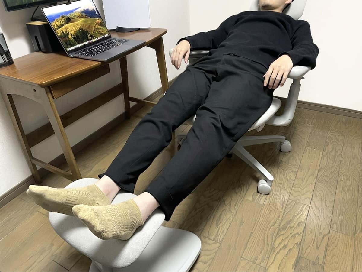 160度まで倒してみた