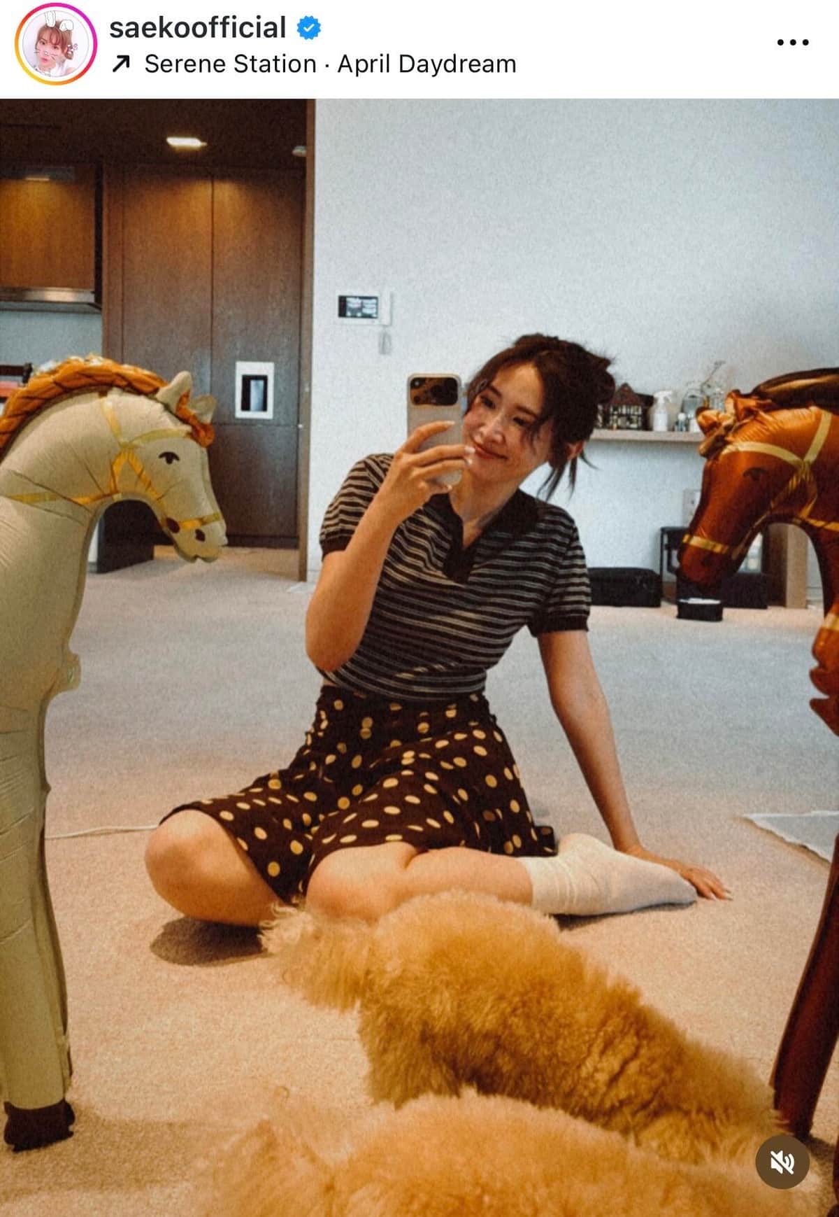 紗栄子さんのインスタグラム（＠saekoofficial）より
