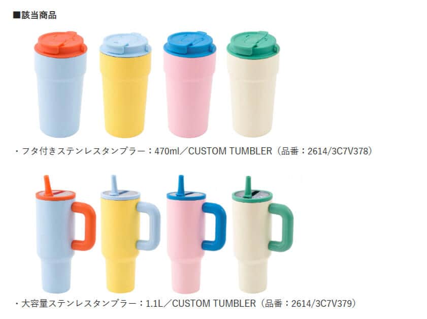 該当の2商品。3COINS公式サイトより