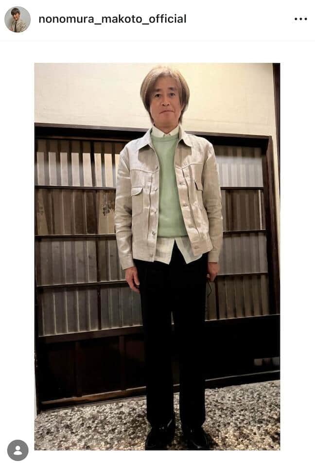 野々村真61歳、イケおじ全開！重ね着コーデで落ち着いた雰囲気　ダンディーな魅力爆発ショット
