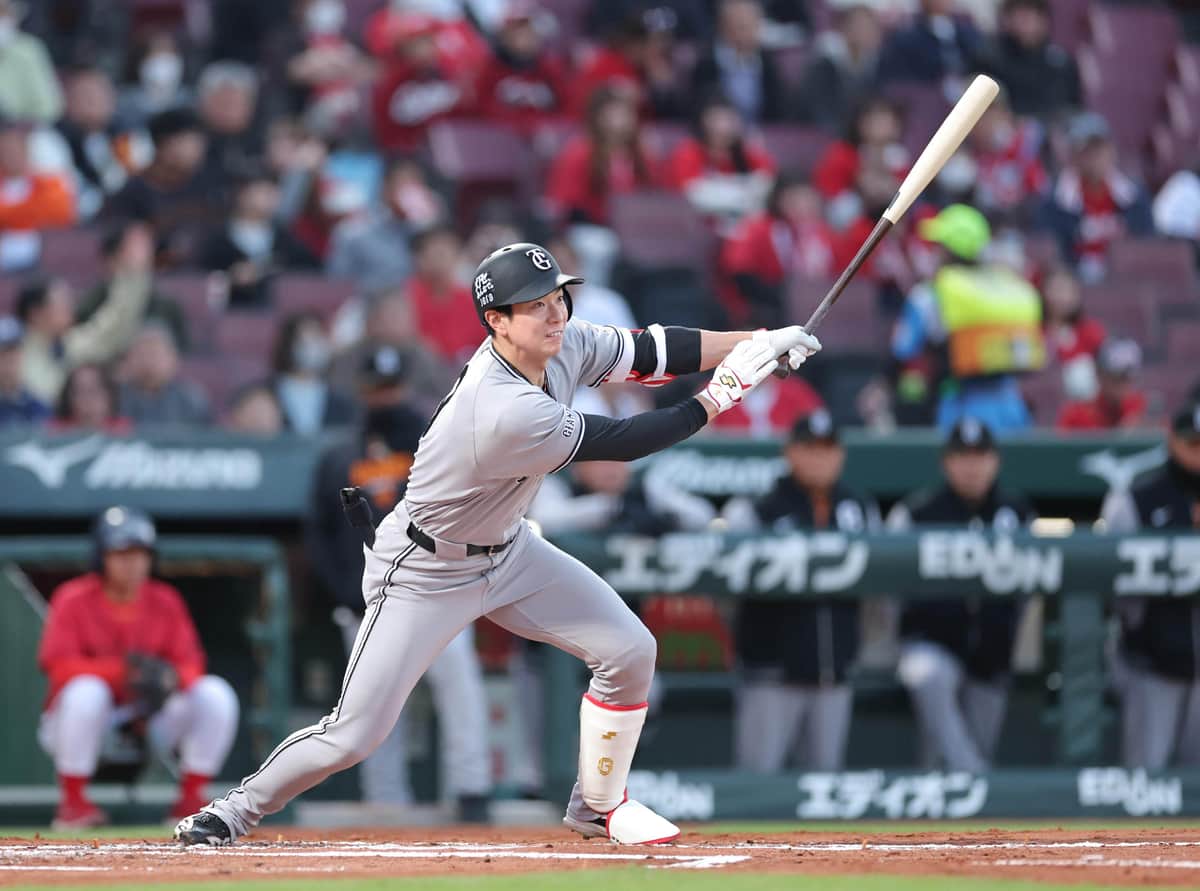 巨人・松本剛選手（写真：スポーツ報知/アフロ）