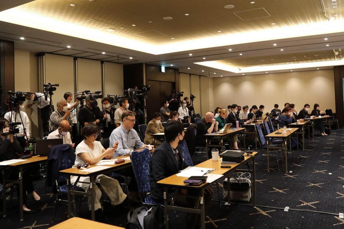1回目の日本外国特派員協会の記者会見の注目度は高くなかった。会見場はあまり混雑していなかった
