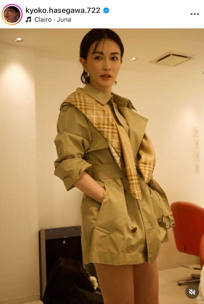 長谷川京子さんのインスタグラム（＠kyoko.hasegawa.722）より