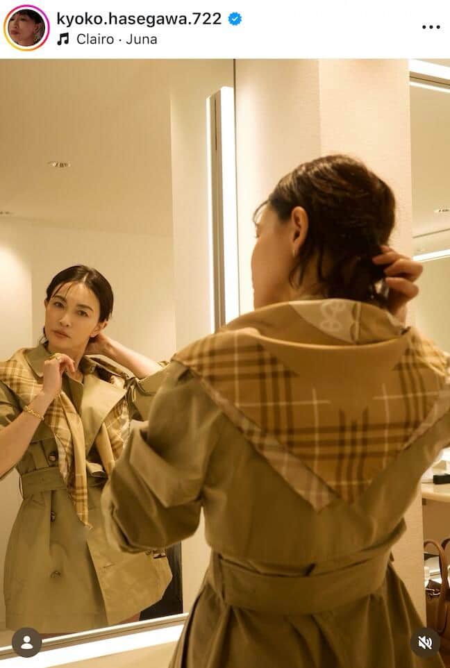 長谷川京子さんのインスタグラム（＠kyoko.hasegawa.722）より