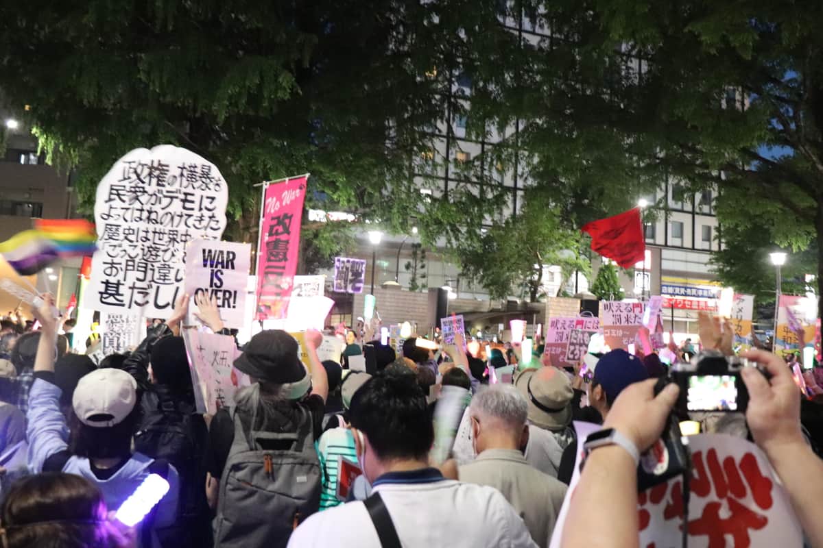 阿佐ヶ谷デモの様子