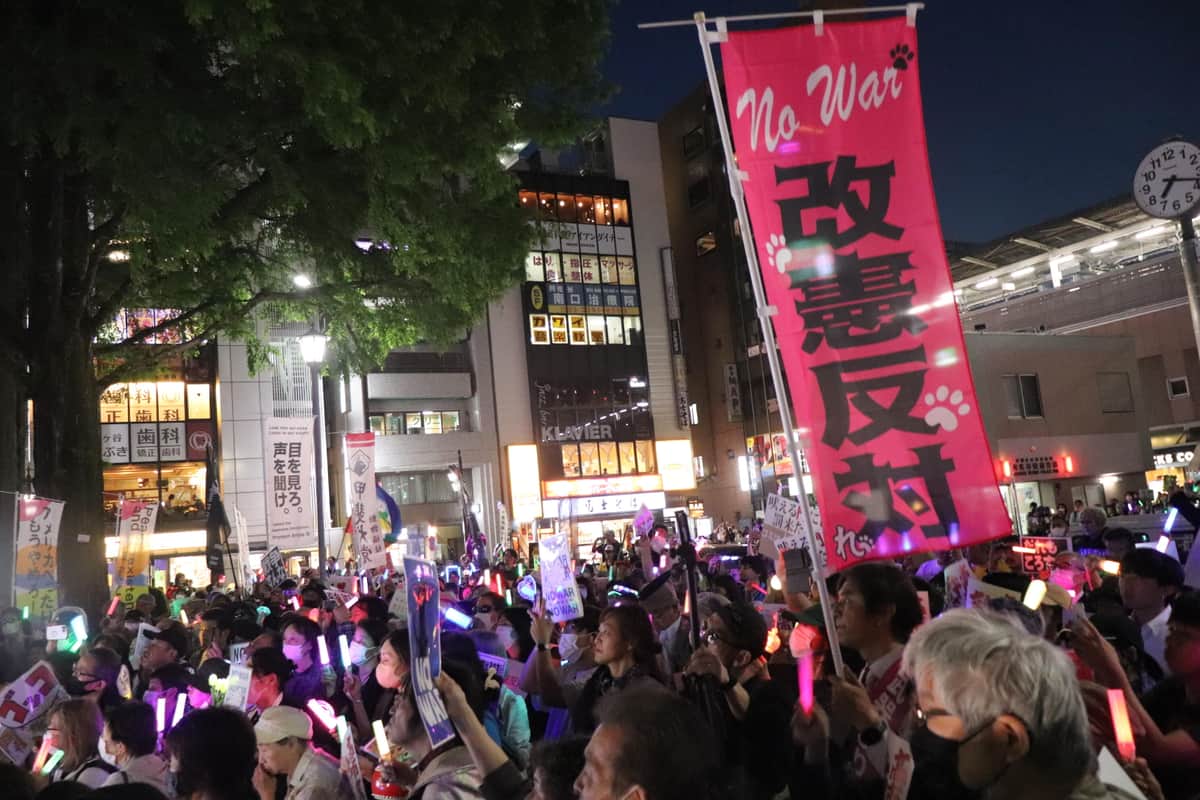 阿佐ヶ谷デモの様子