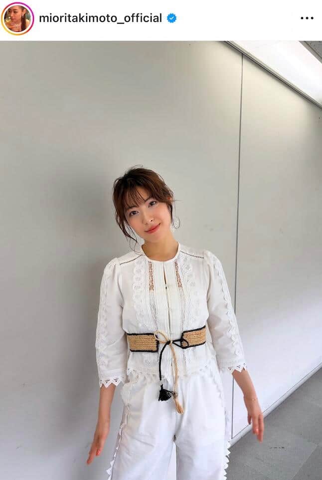 瀧本美織さんのインスタグラム（＠mioritakimoto_official）より