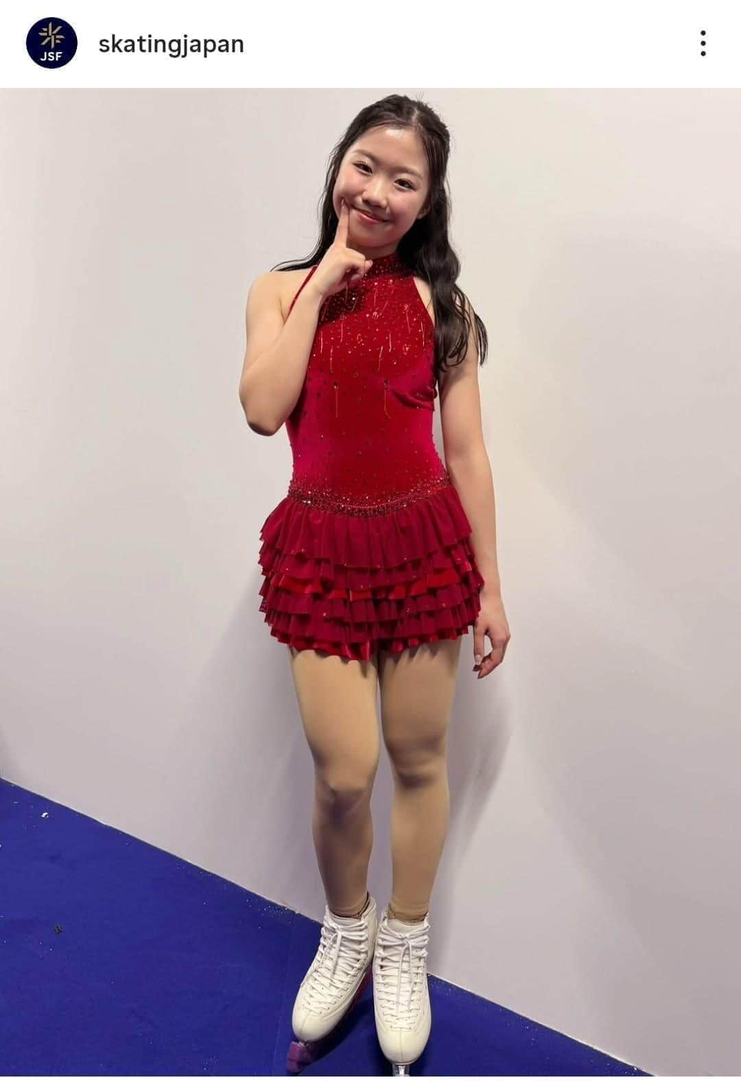 日本スケート連盟の公式インスタグラム（＠skatingjapan）より