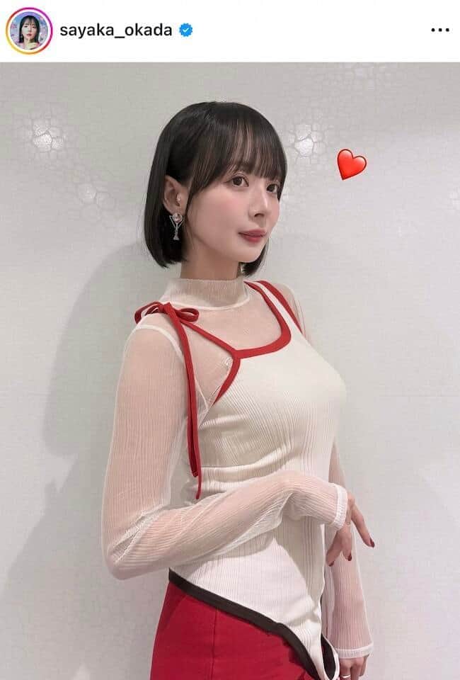 岡田紗佳さんのインスタグラム（＠sayaka_okada）より