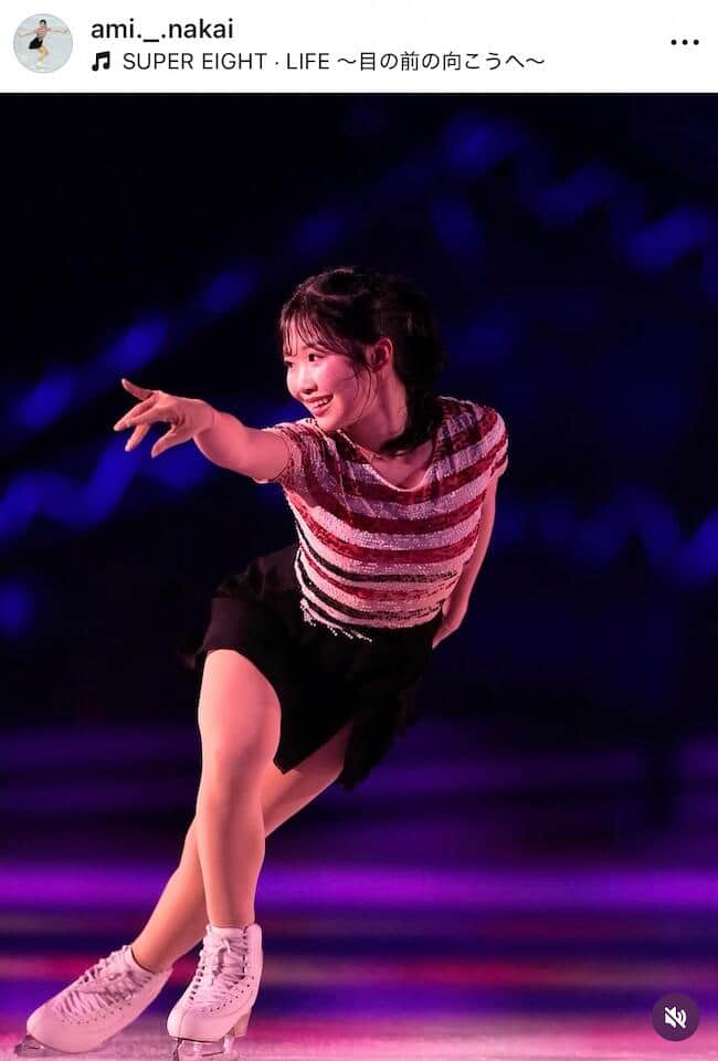 中井亜美選手のインスタグラム（＠ami._.nakai）より