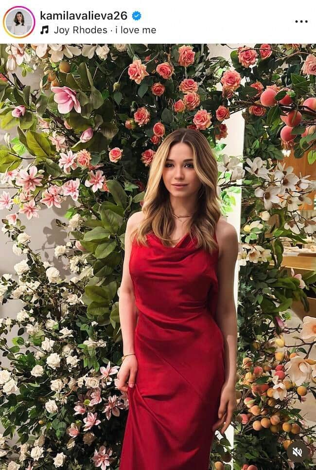 カミラ・ワリエワ選手のインスタグラム（＠kamilavalieva26）より