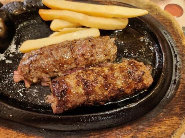 ブロンコビリーの「がんこハンバーグ」