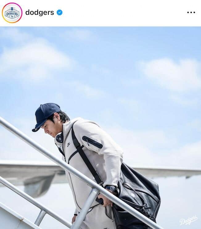ドジャースの公式インスタグラム（＠dodgers）より