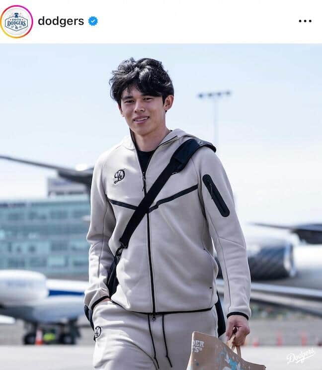 ドジャースの公式インスタグラム（＠dodgers）より