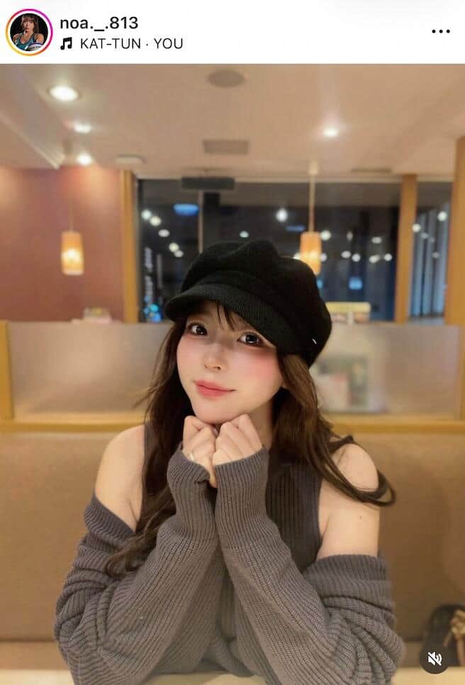 衣笠乃愛選手のインスタグラム（＠noa._.813）より