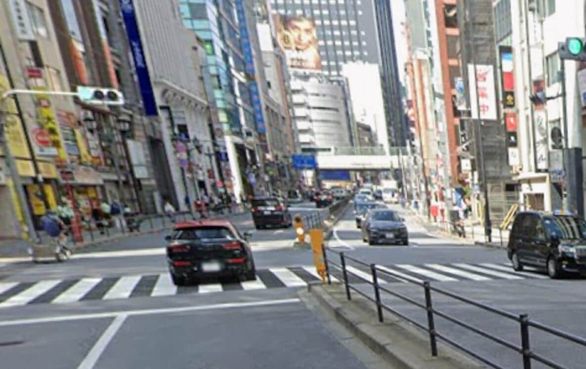 トラブルのあった交差点（グーグルのストリートビューから）