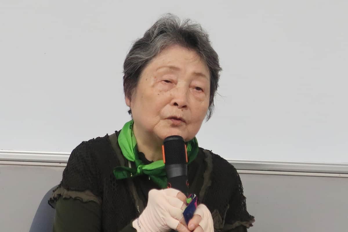 全文子（チョン・ムンジャ）さん。多数の帰国者が置かれた状況を知って「毎日、食べ物が喉を通らないくらい苦しんだ」という