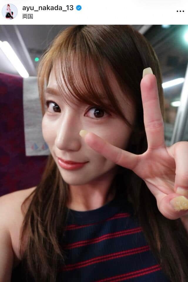 仲田歩夢選手のインスタグラム（＠ayu_nakada_13）より