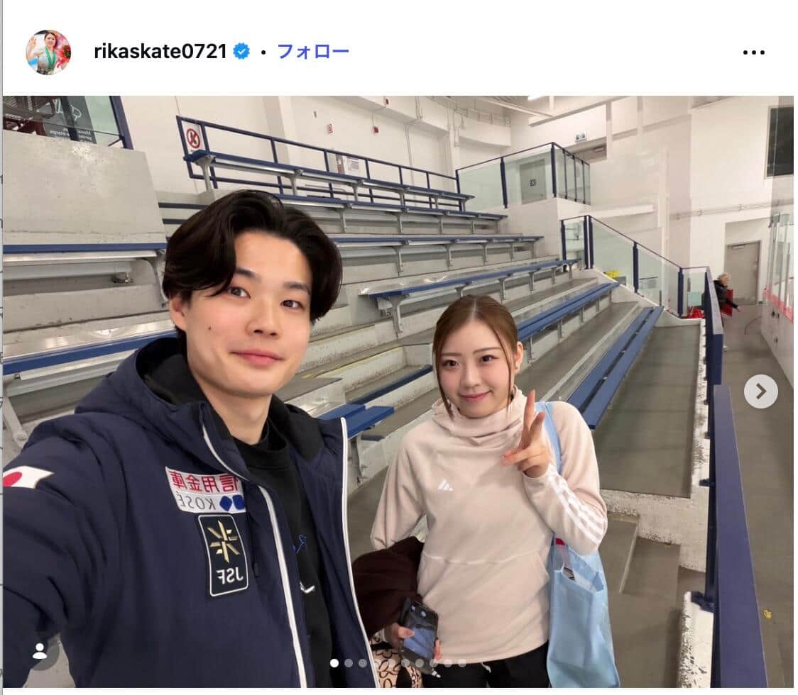 紀平梨花選手のインスタグラム（＠rikaskate0721）より
