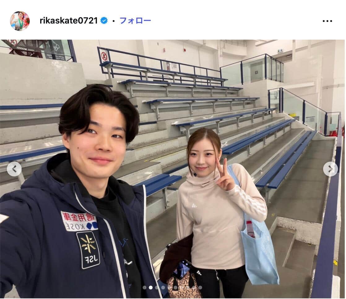 紀平梨花選手のインスタグラム（＠rikaskate0721）より
