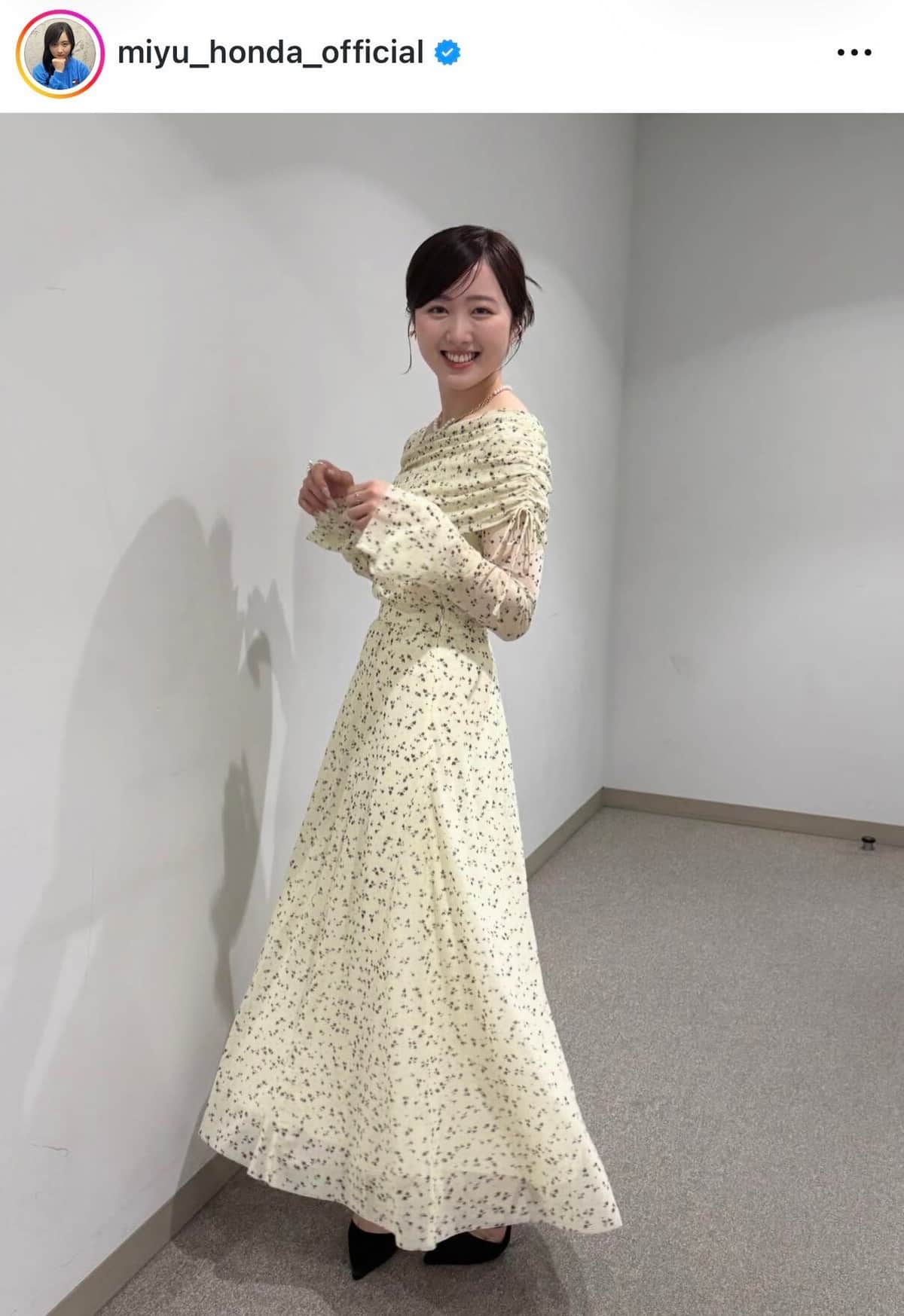 本田望結さんのインスタグラム（＠miyu_honda_official）より