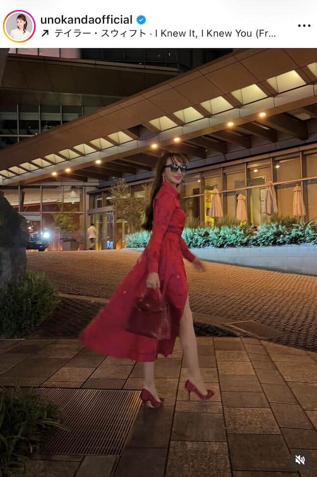神田うのさんのインスタグラム（＠unokandaofficial）より