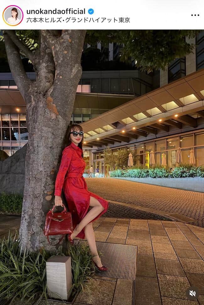 神田うのさんのインスタグラム（＠unokandaofficial）より