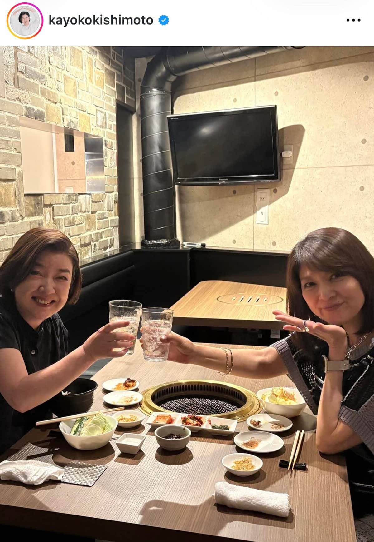 岸本加世子さんのインスタグラム（＠kayokokishimoto）より