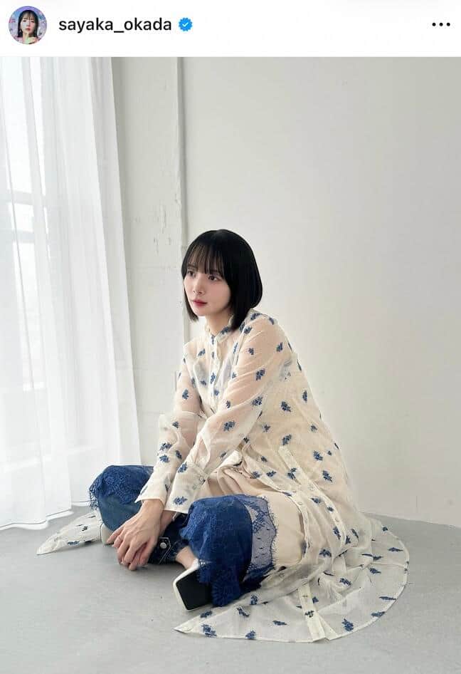 岡田紗佳さんのインスタグラム（＠sayaka_okada）より
