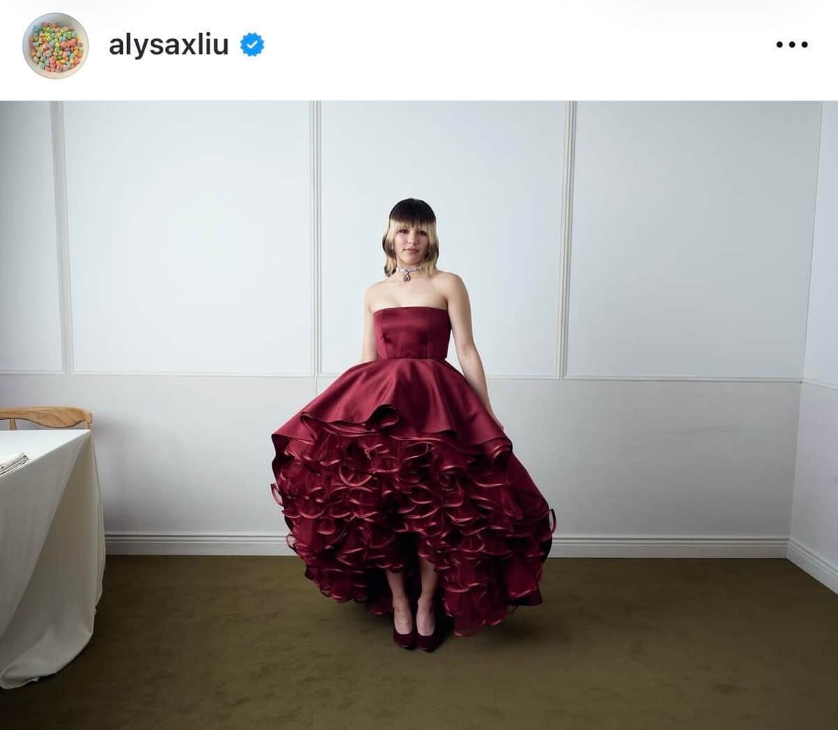 アリサ・リュウ選手のインスタグラム（＠alysaxliu）より