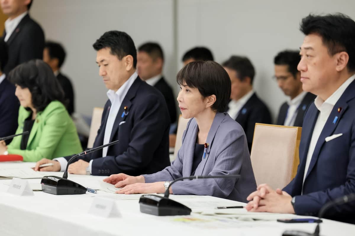 非常災害対策本部会議に臨む高市早苗首相（写真は首相官邸ウェブサイトから）