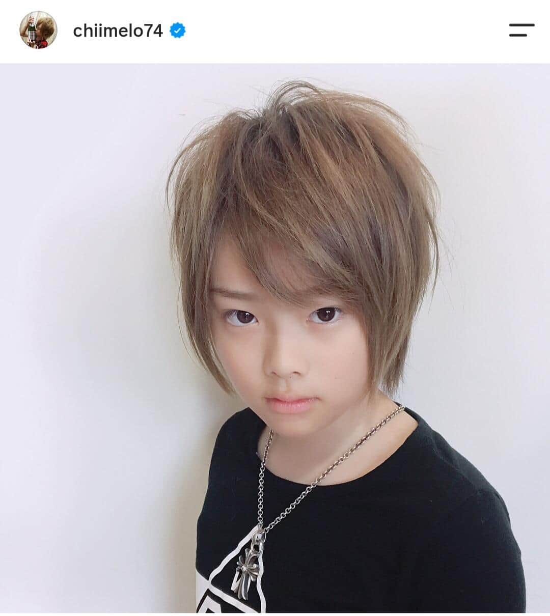 「小学生ホスト」時代の琉ちゃろさん。ちいめろさんのインスタグラム（＠chiimelo74）より