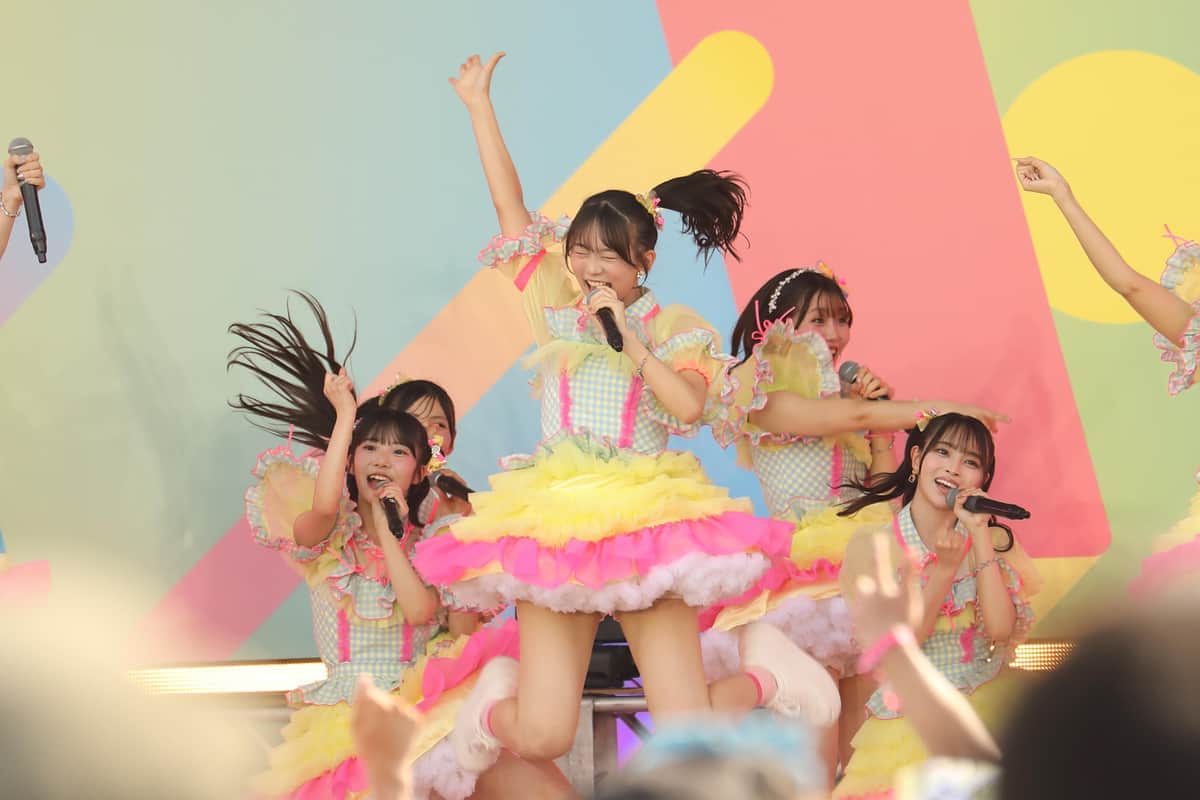見事なジャンプを決めた渋井美奈さん