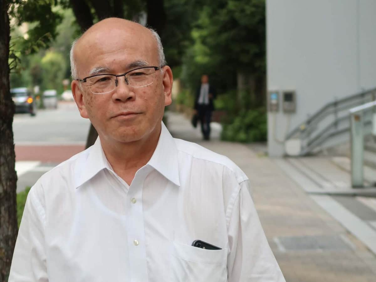 久米晃・自民党元事務局長（金本裕司撮影）
