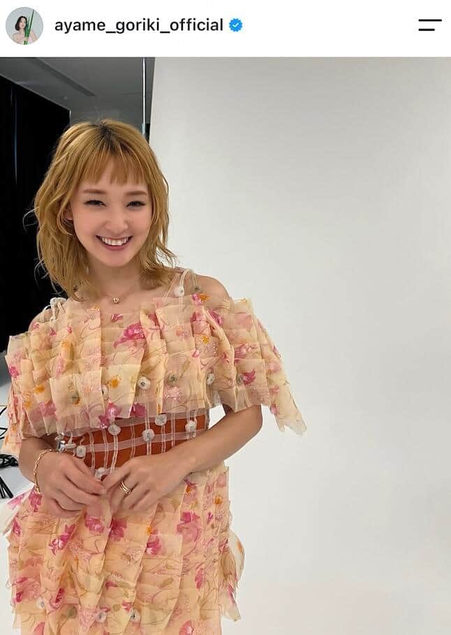 剛力彩芽さんのインスタグラム（＠ayame_goriki_official）より