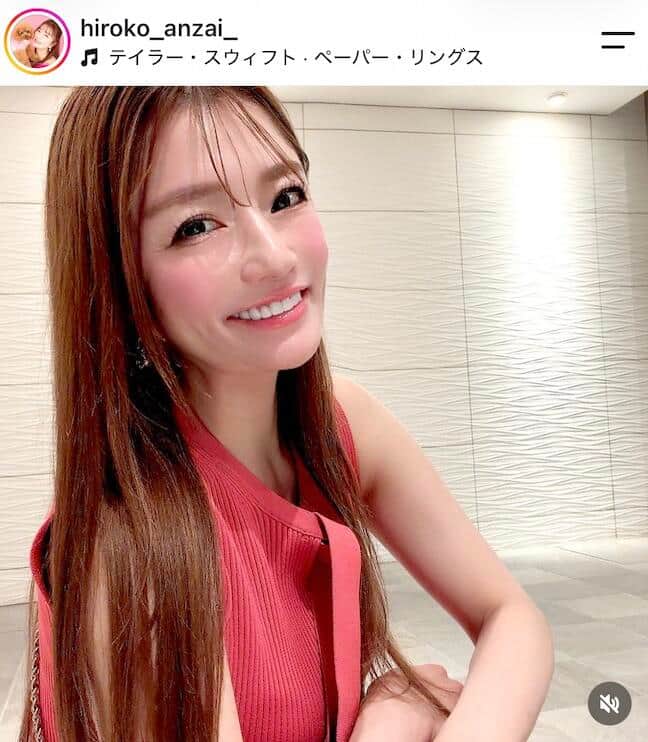 安西ひろこさんのインスタグラム（＠hiroko_anzai_）より