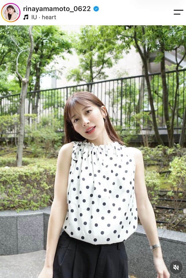 元TBS山本里菜アナ、へそ出し＆ノースリ白ニット姿で色気ダダ漏れ　「美しすぎます」秋先取りコーデ