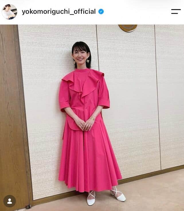 森口瑤子さんのインスタグラム（＠yokomoriguchi_official）より