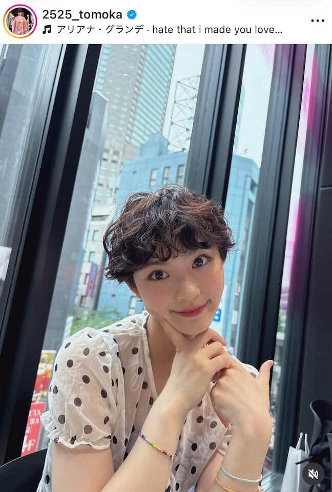 宮崎友花選手のインスタグラム（＠2525_tomoka）より