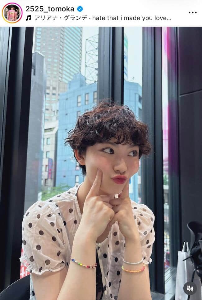 宮崎友花選手のインスタグラム（＠2525_tomoka）より