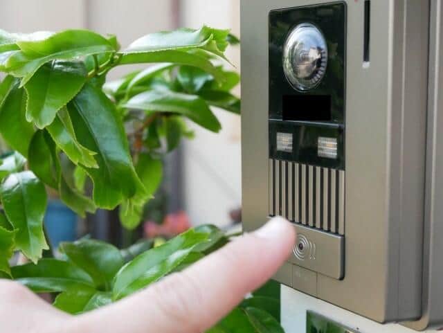 突然の訪問者には要注意（写真キャプション）