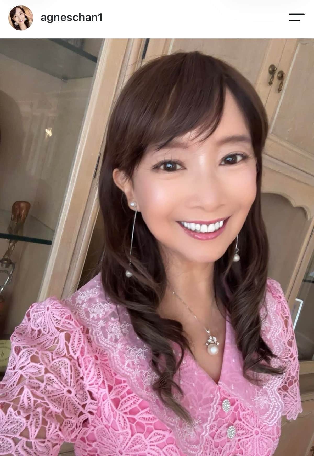 アグネス・チャンさんのインスタグラム（＠agneschan1）より
