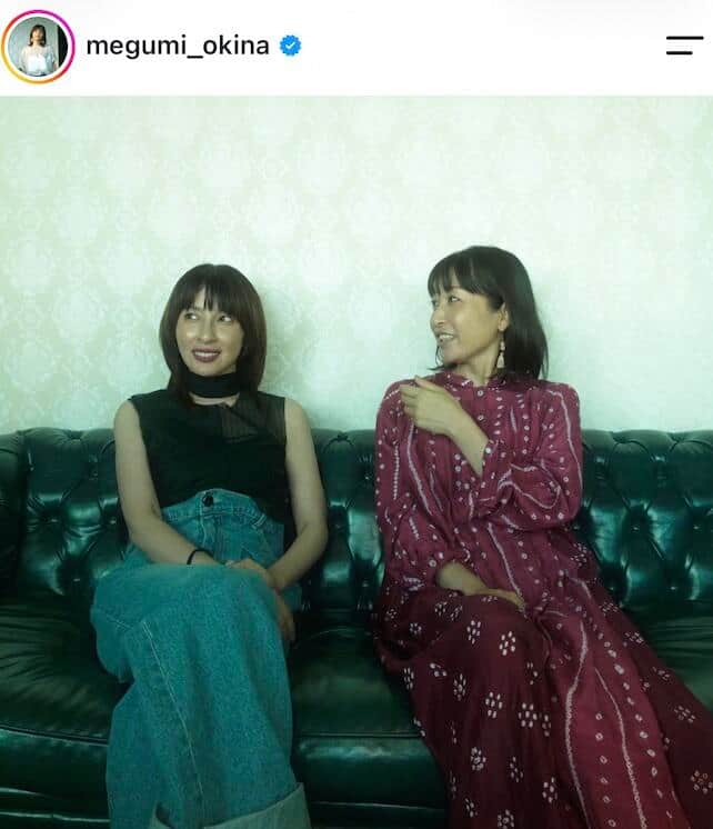 奥菜恵さんのインスタグラム（＠megumi_okina）より