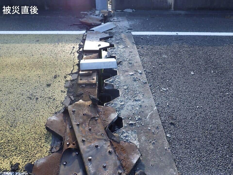 熊本地震で南九州道の接続部が破損する瞬間　国交省が映像公開「本復旧に向けた貴重なデータ」