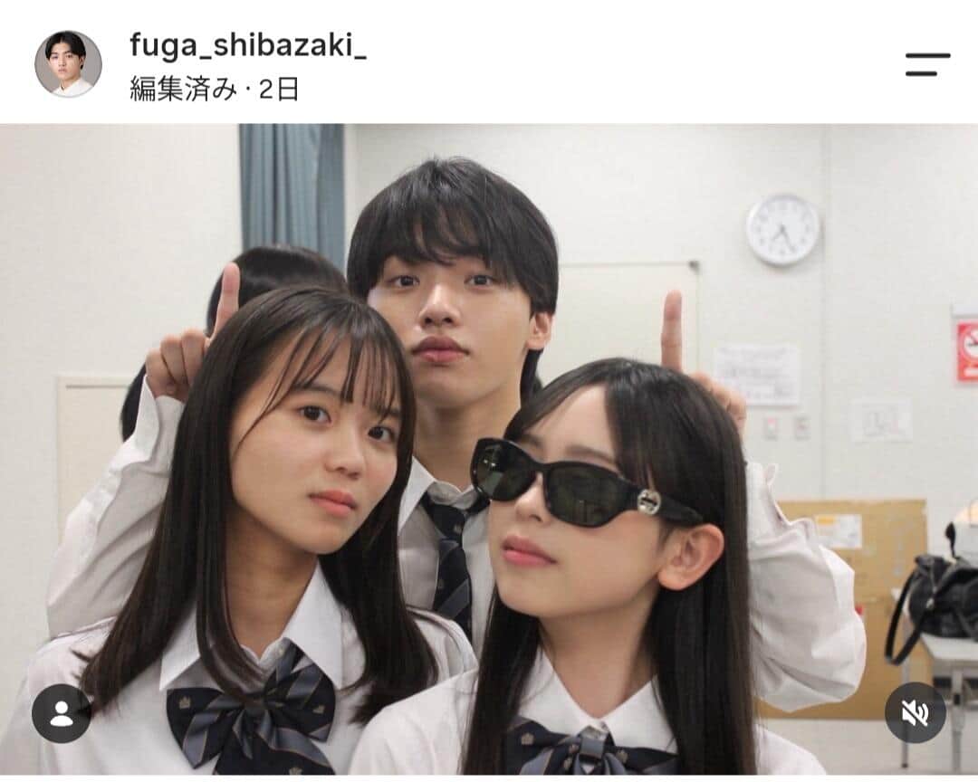 柴崎楓雅さんのインスタグラム（＠fuga_shibazaki_）より