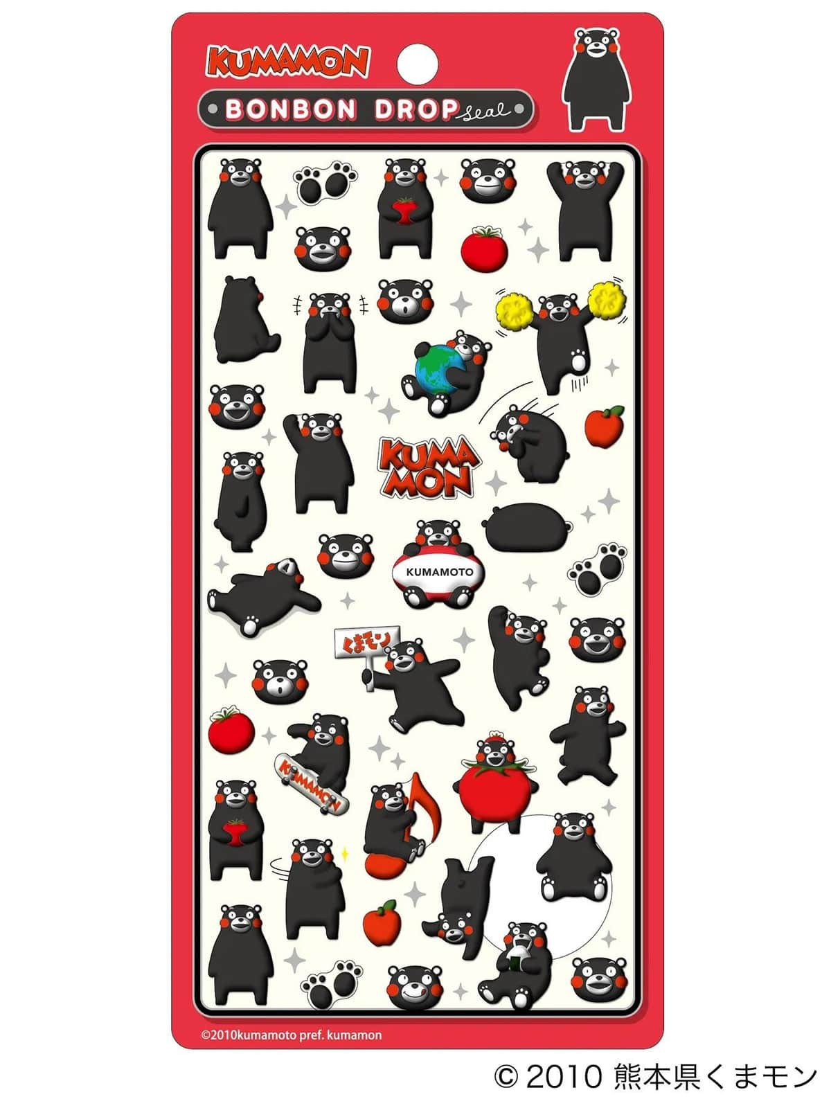 10万枚売れた「ボンボンドロップシール くまモン」（ボンボンドロップシリーズのXから）