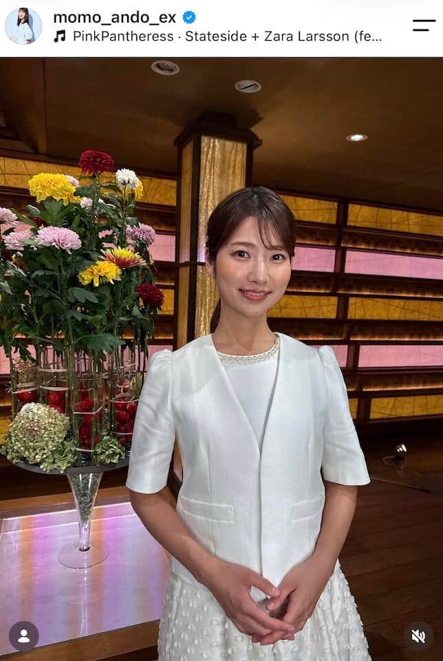 テレ朝「報ステ」安藤萌々アナ、赤ミニスカなびかせナイスショット...2か月以上ぶりにゴルフ　スコアは「81」