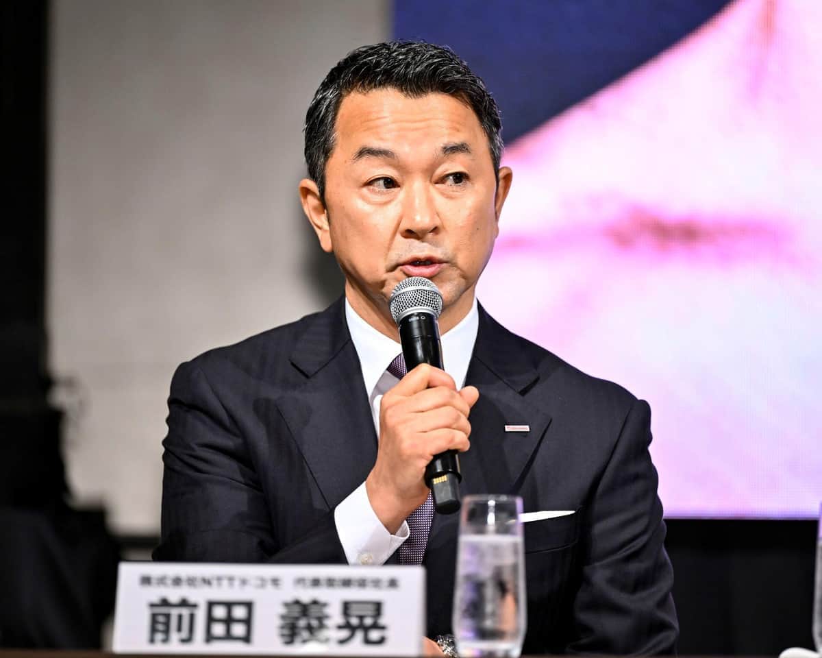 NTTドコモ・前田義晃社長（写真：山口フィニート裕朗/アフロ）
